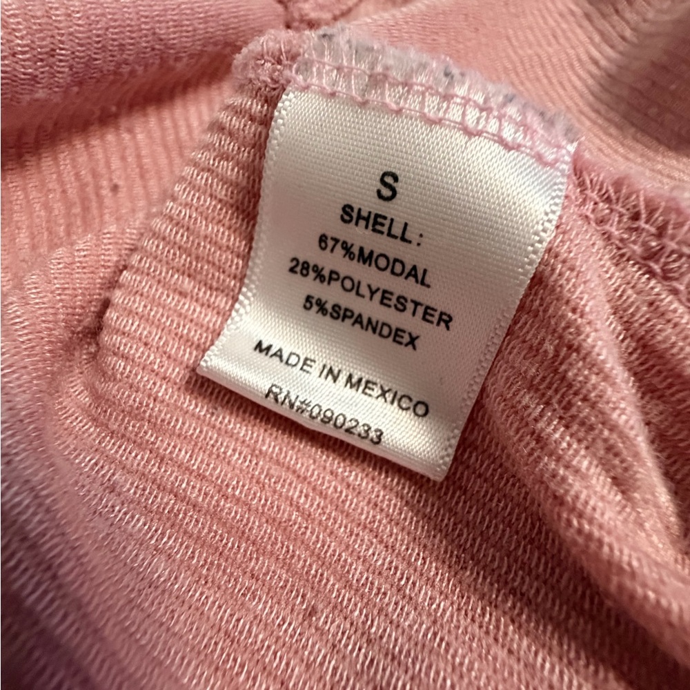 Blush Ribbed Backless Bodysuit - Picture 5 of 6